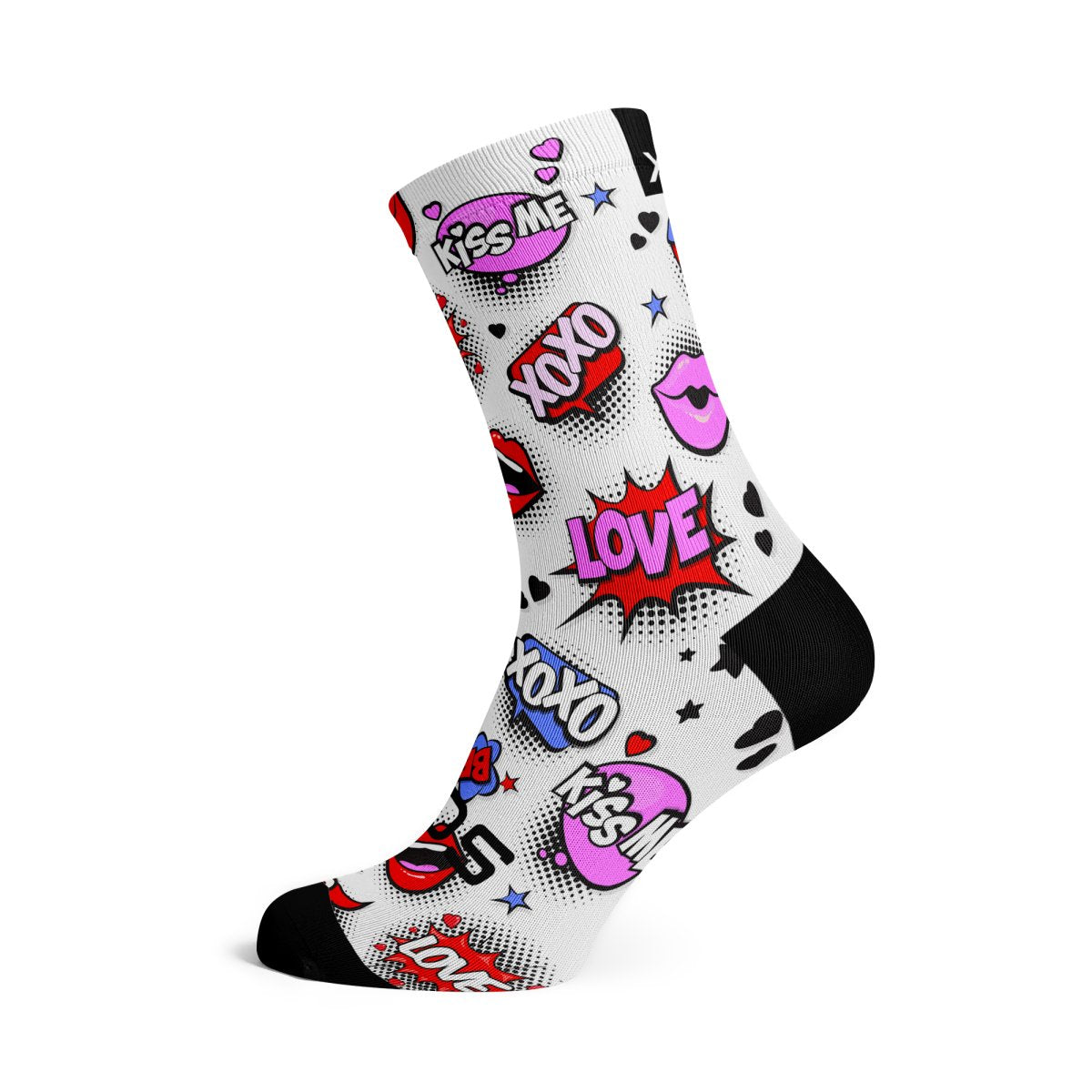 SOX FOOTWEAR - LOVE STRUCK CREW SOCKS