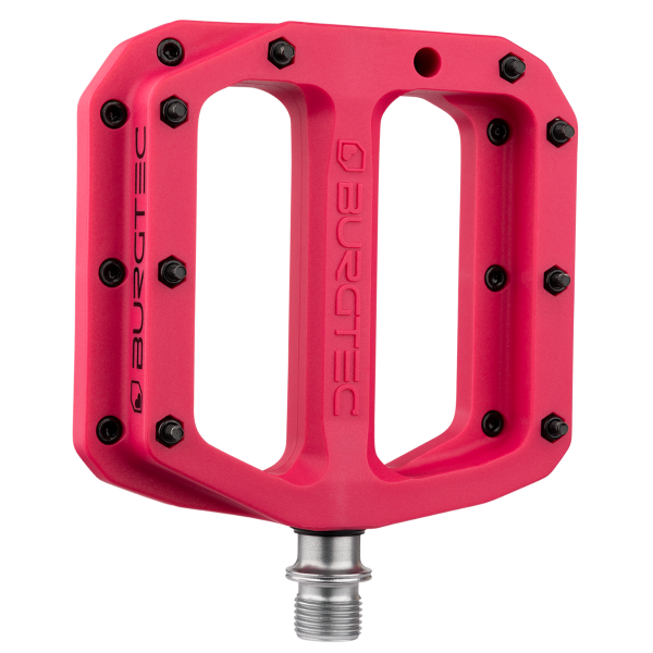 Burgtec MK4 Composite Flat Pedals – Toxic Barbie Pink
