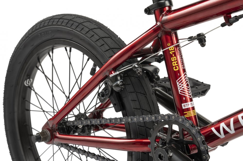 WeThePeople CRS 18″ BMX frame and component detail