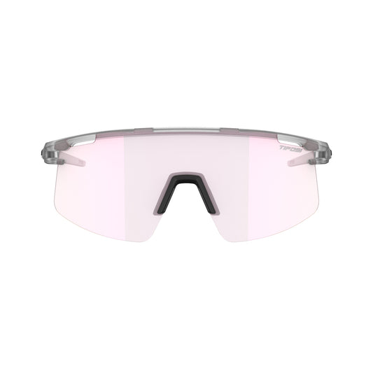 Tifosi Moab Lite Sunglasses Satin Clear with Clarion Pink Fototec Lens
