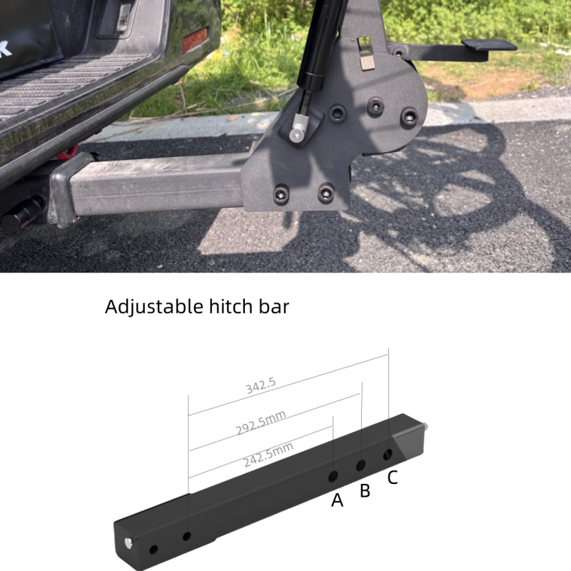 Maverack Premium Vert Rack Hitch Expander 2