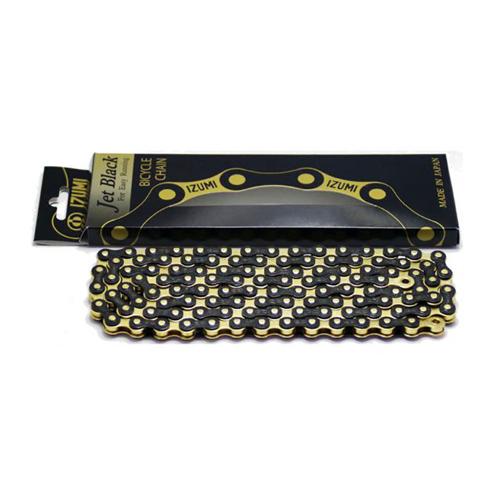 Izumi Track 1/2 x 1/8 Chain Jet Black/Gold