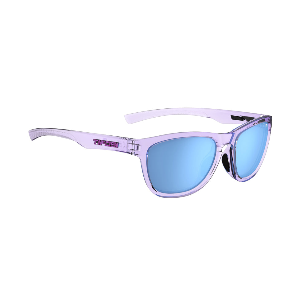 Tifosi Swank S Sunglasses Crystal Purple with Sky Blue Mirror Lens

