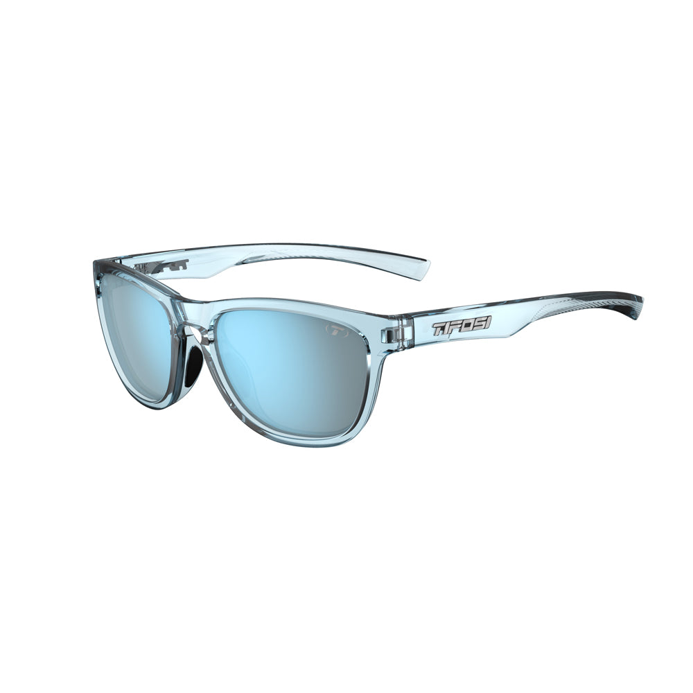 Tifosi Swank S Sunglasses Blue Horizon with Smoke Bright Blue Mirror Lens
