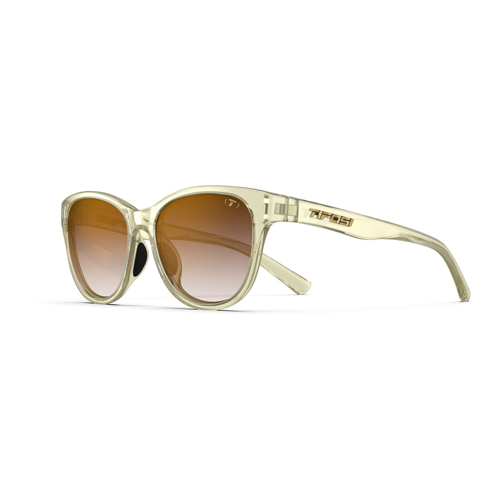 Tifosi Stella Sunglasses Crystal Champagne with Brown Gradient Lens
