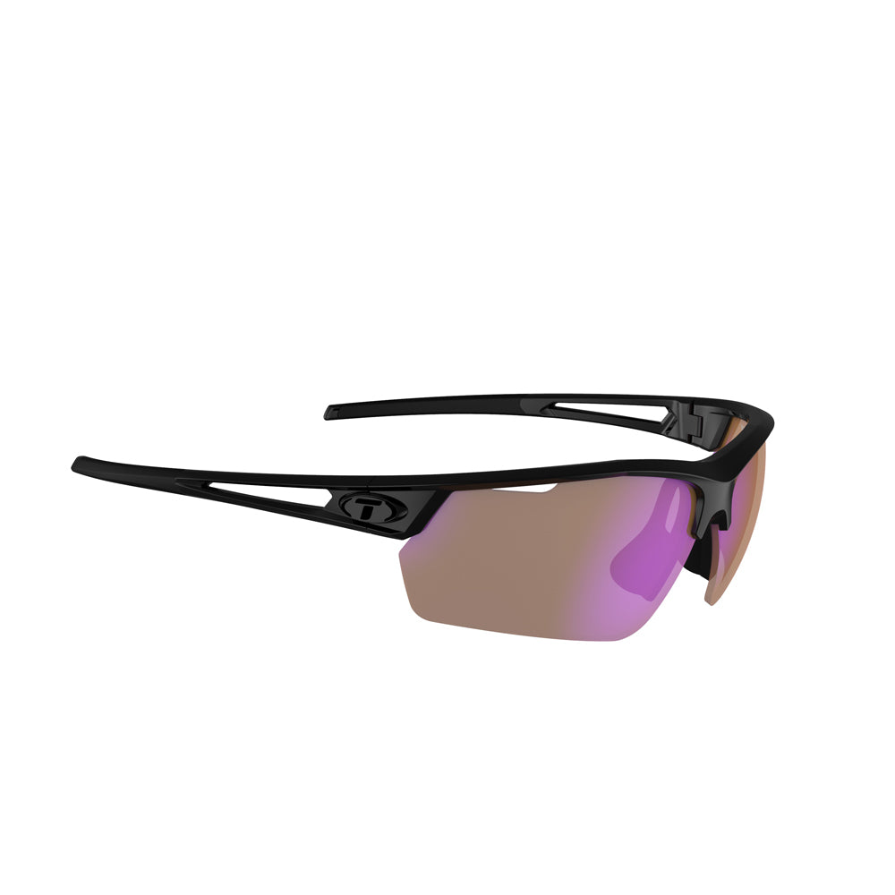 Tifosi Navar FC Sunglasses Gloss Black with AC Red Lens
