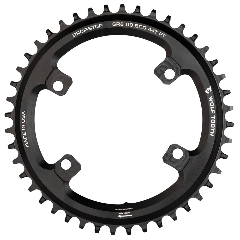 Shimano Grx 1 X Drop Stop St Chainring 110 X 4 Bcd Shimano Hg+