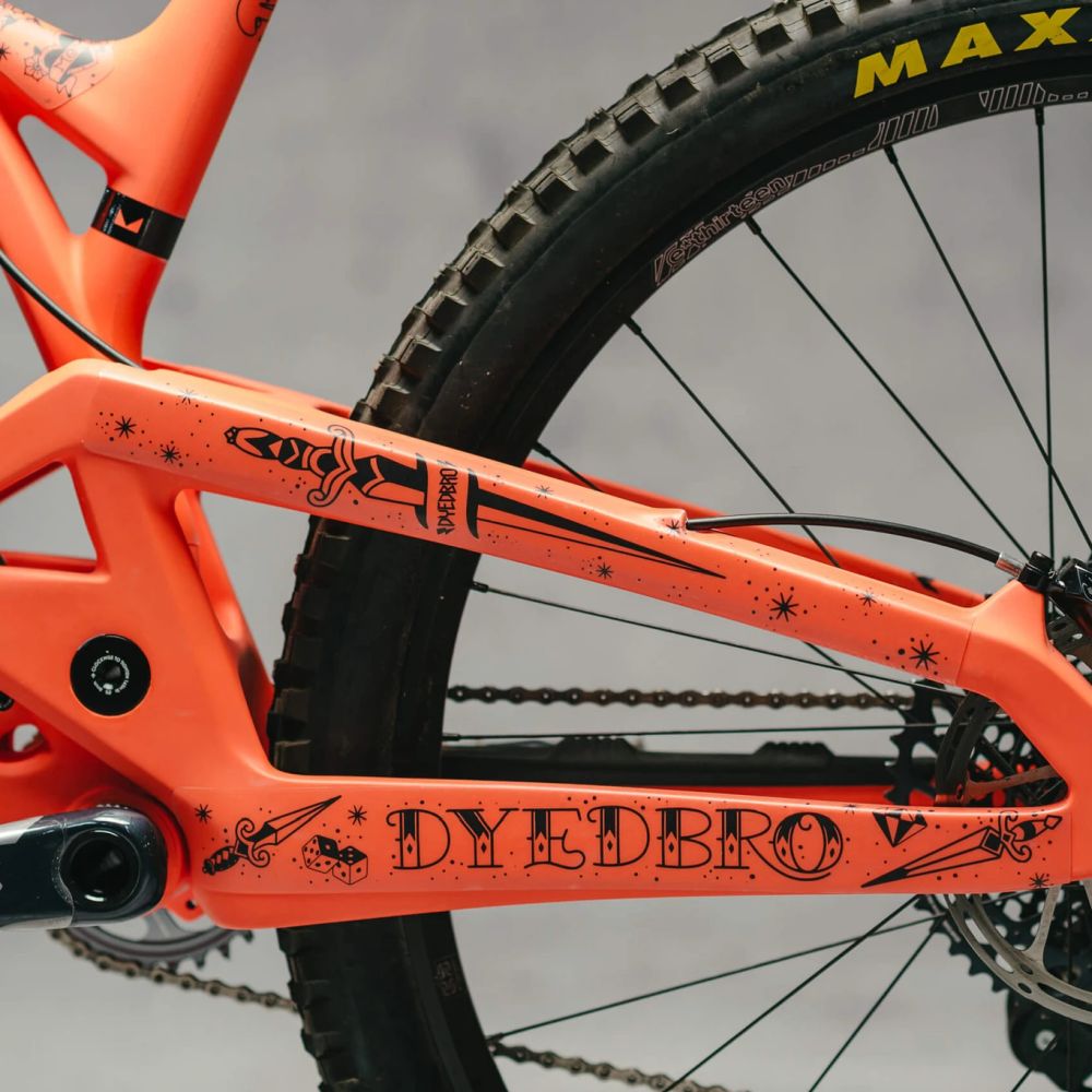 Dyedbro Mtb Frame Protection Old School Tattoo