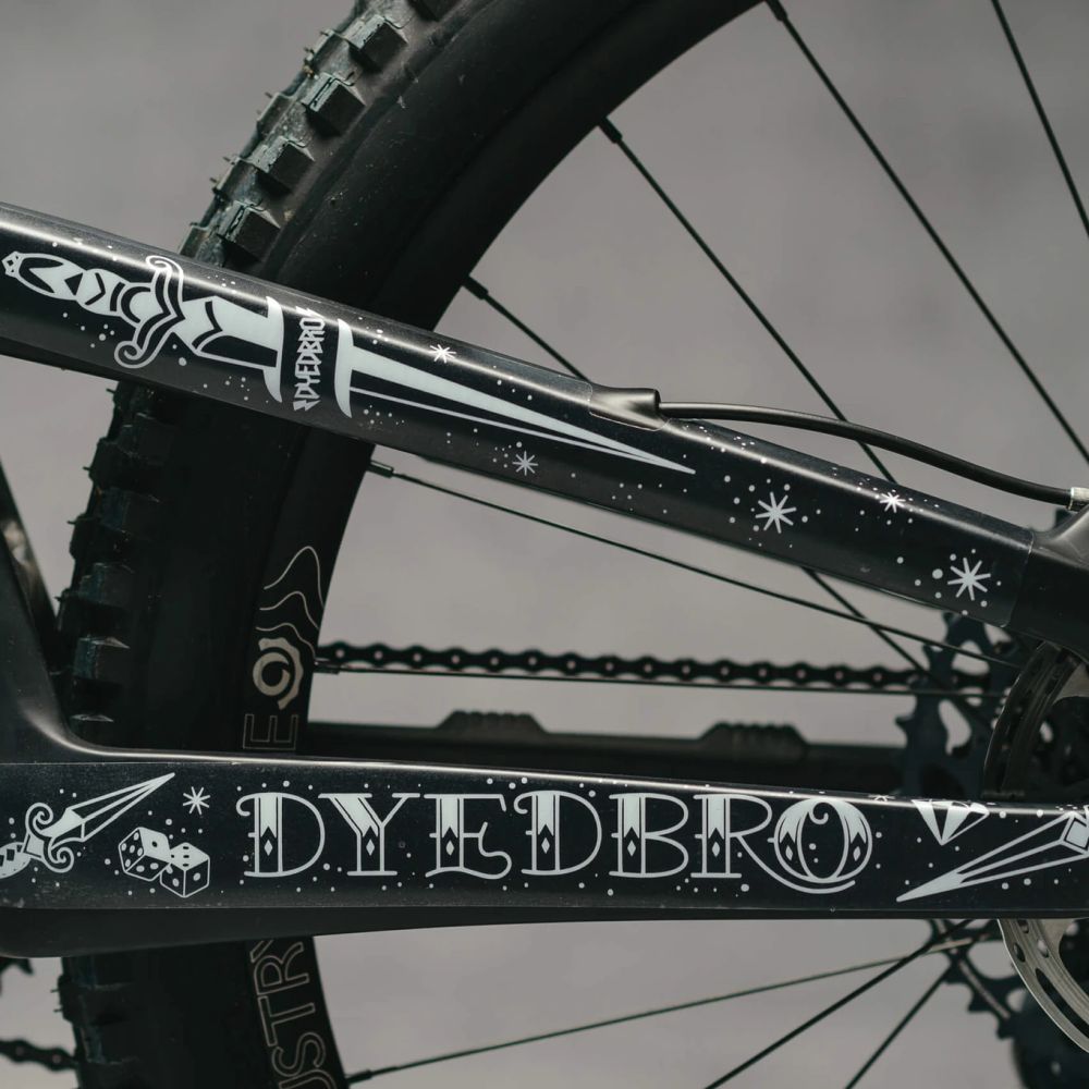 Dyedbro Mtb Frame Protection Old School Tattoo