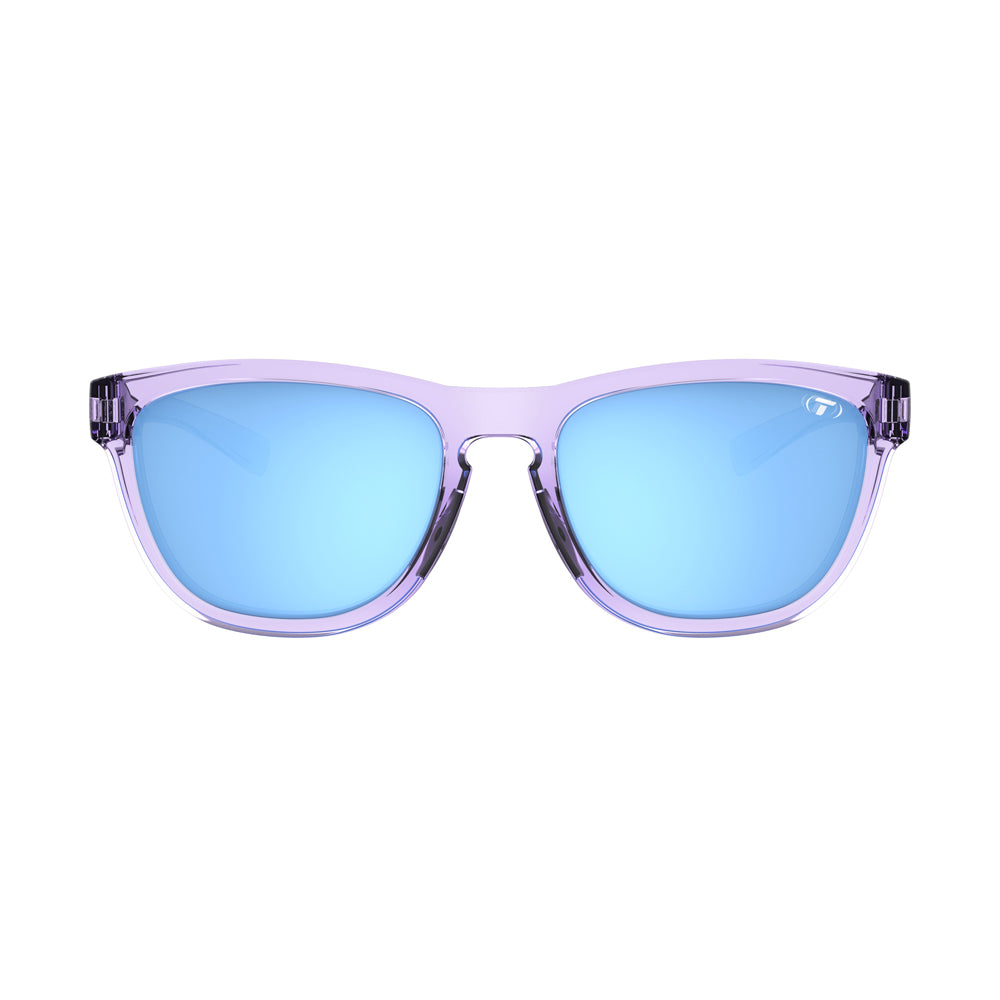 Tifosi Swank S Sunglasses Crystal Purple with Sky Blue Mirror Lens
