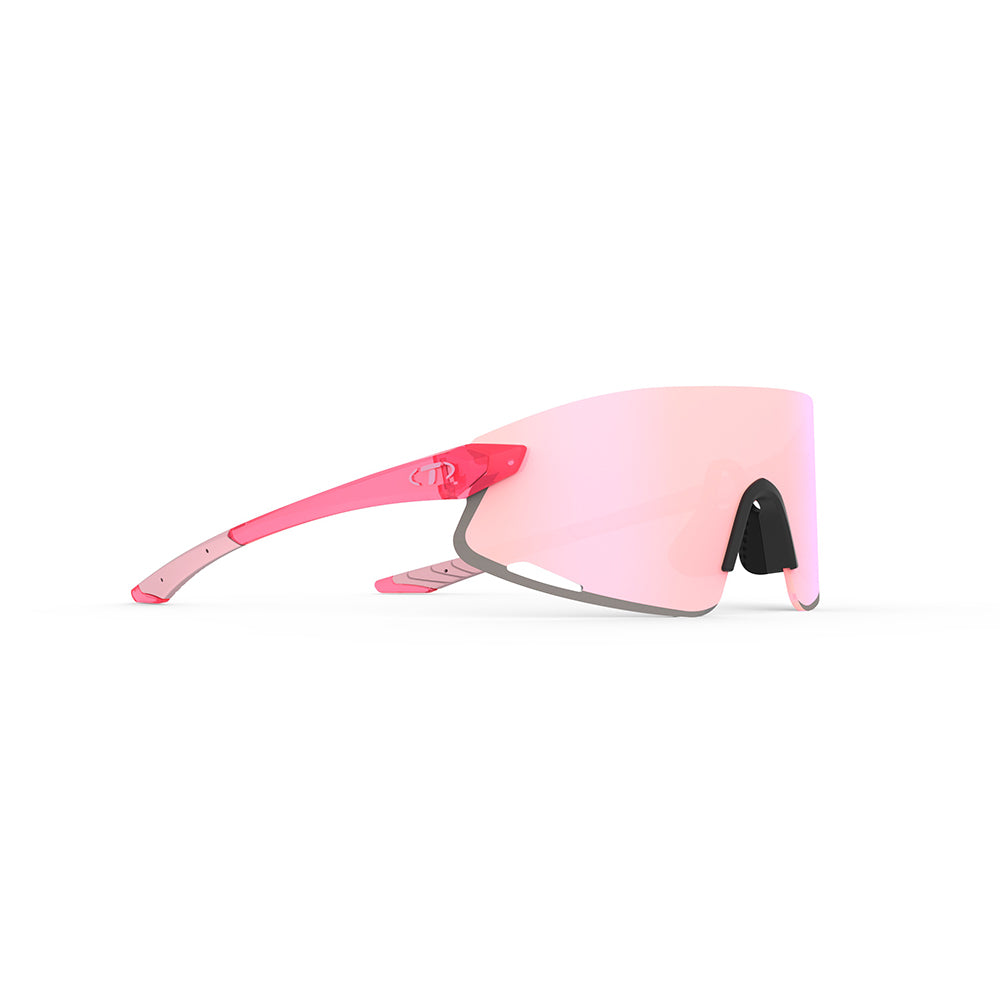 Tifosi Vogel XC Sunglasses Crystal Pink with Pink Mirror Lens
