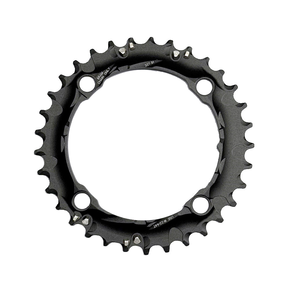 SRAM Chain Ring MTB 33 Tooth 104 S1 AL5 3x10 Blast Black
