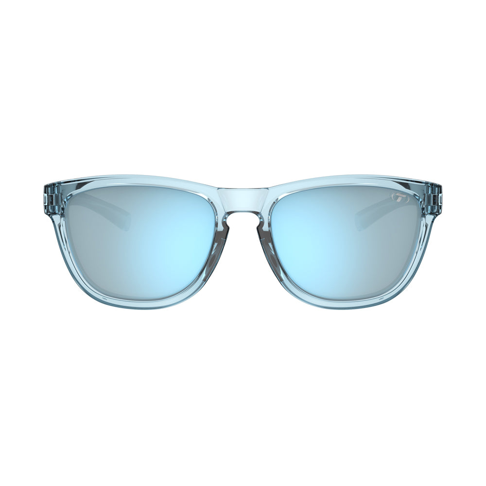 Tifosi Swank S Sunglasses Blue Horizon with Smoke Bright Blue Mirror Lens
