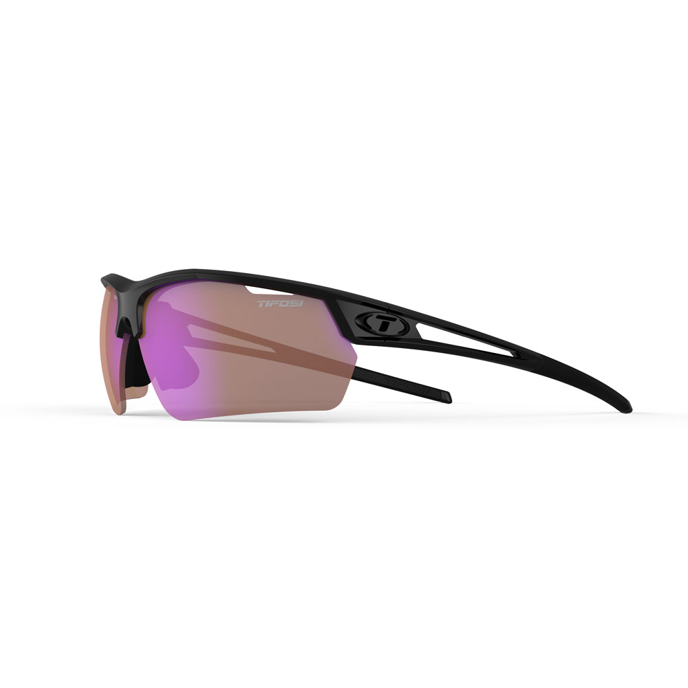 Tifosi Navar FC Sunglasses Gloss Black with AC Red Lens
