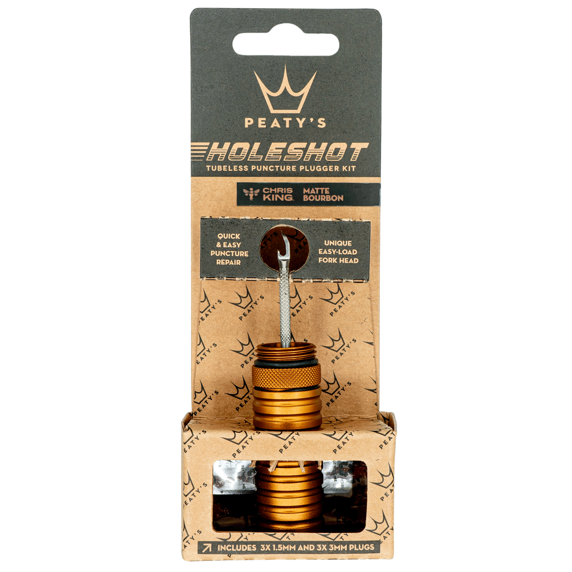 Peaty's Holeshot Tubeless Plugger Kit- Bourbon