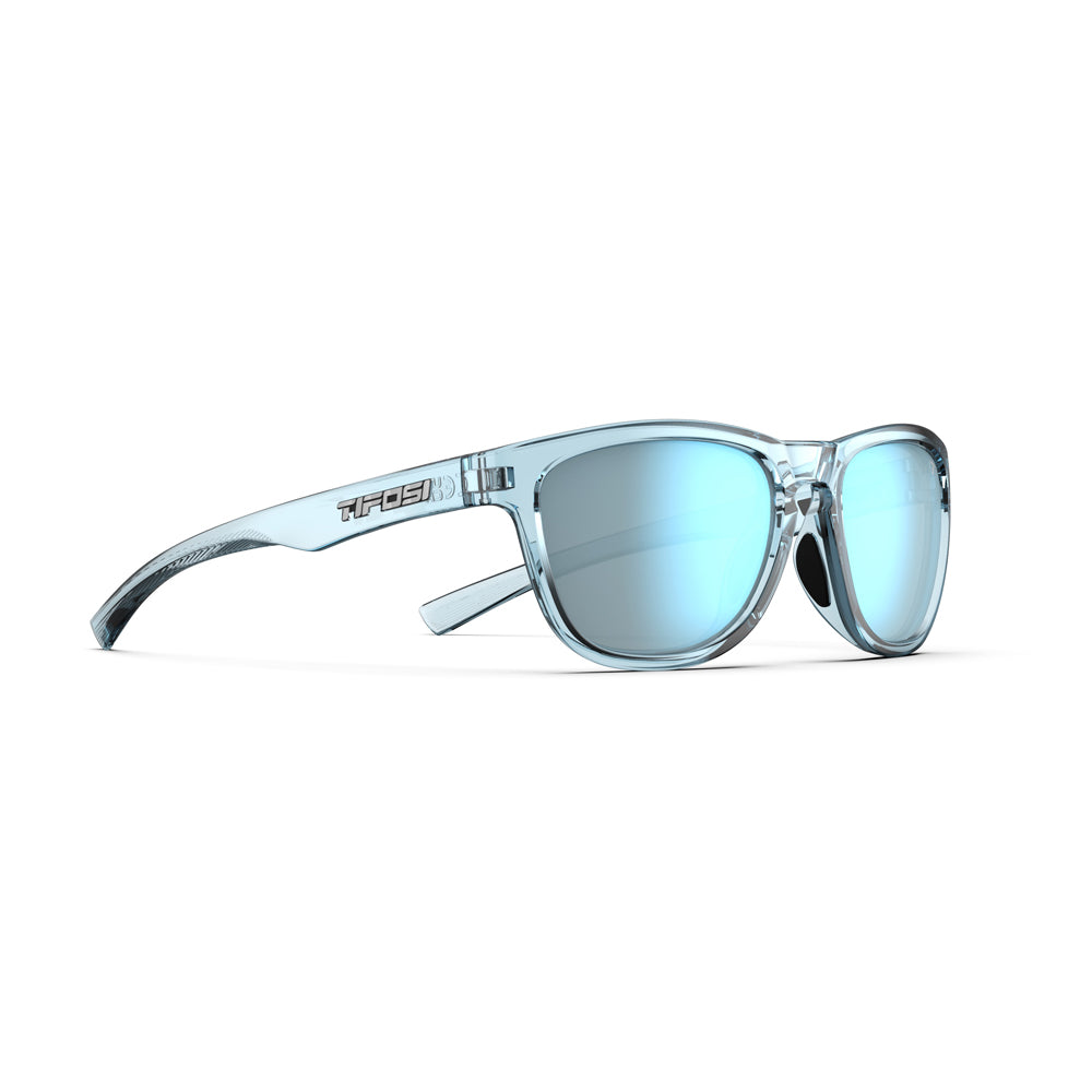 Tifosi Swank S Sunglasses Blue Horizon with Smoke Bright Blue Mirror Lens
