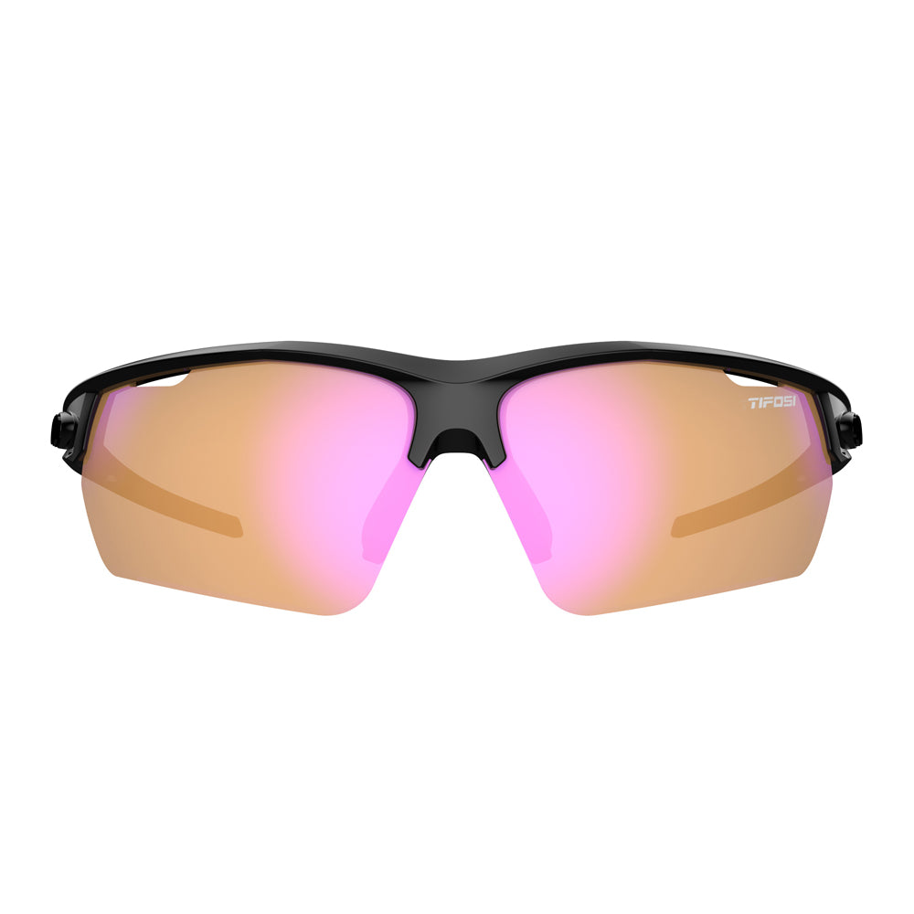 Tifosi Navar FC Sunglasses Gloss Black with AC Red Lens
