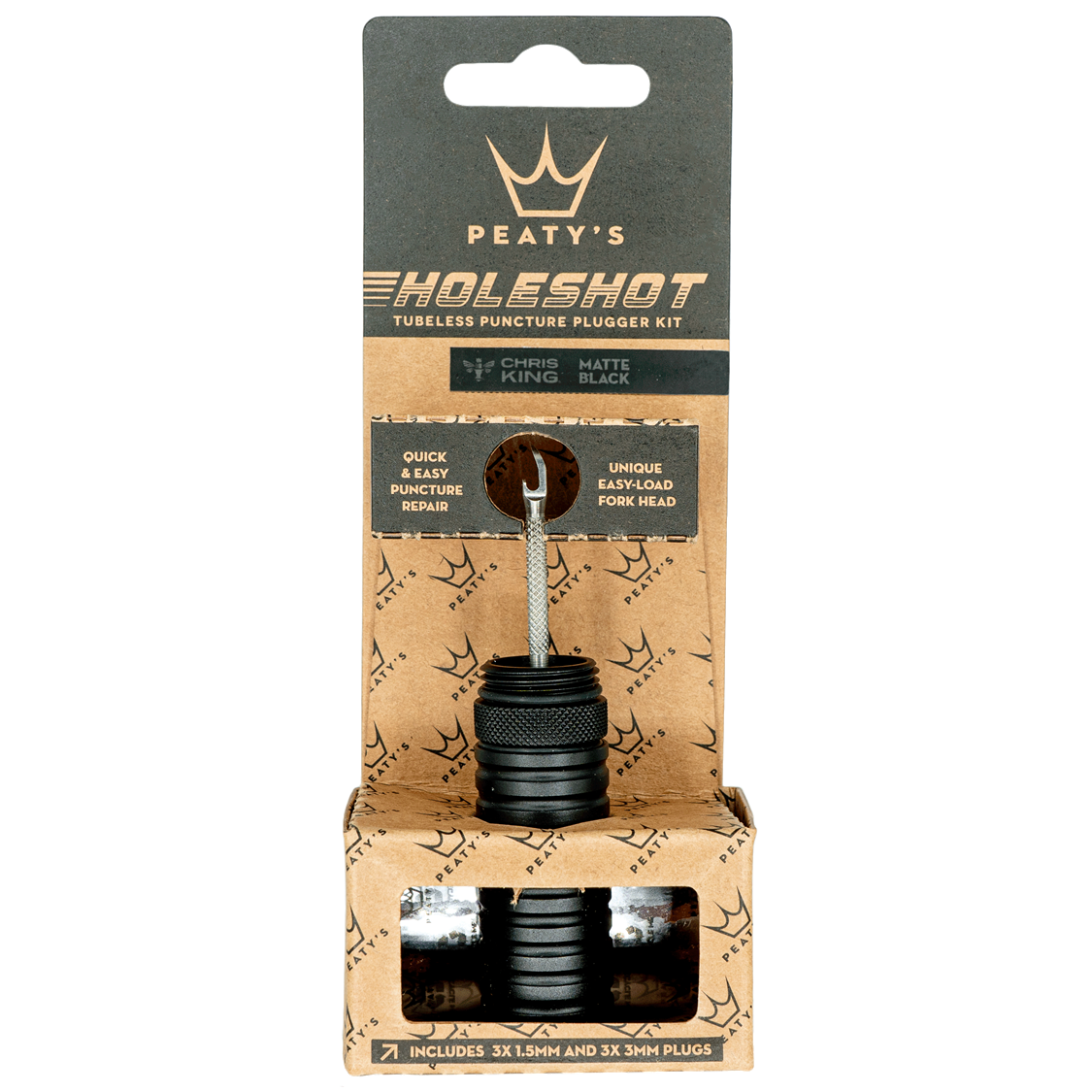Peaty's Holeshot Tubeless Plugger Kit - Black