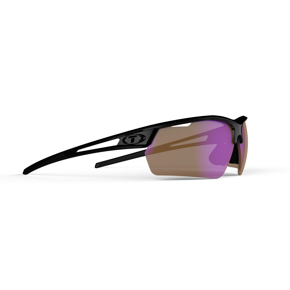 Tifosi Navar FC Sunglasses Gloss Black with AC Red Lens
