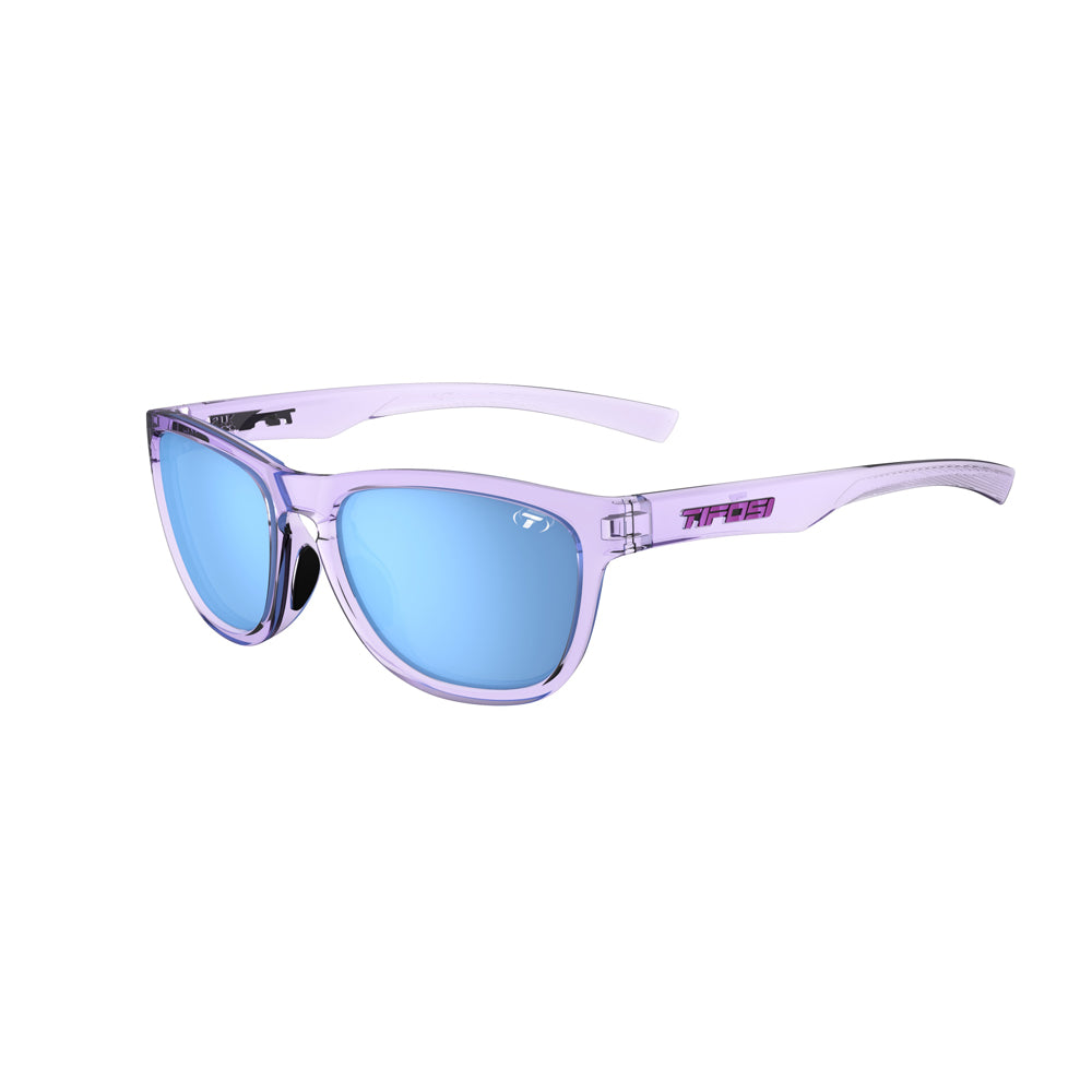 Tifosi Swank S Sunglasses Crystal Purple with Sky Blue Mirror Lens
