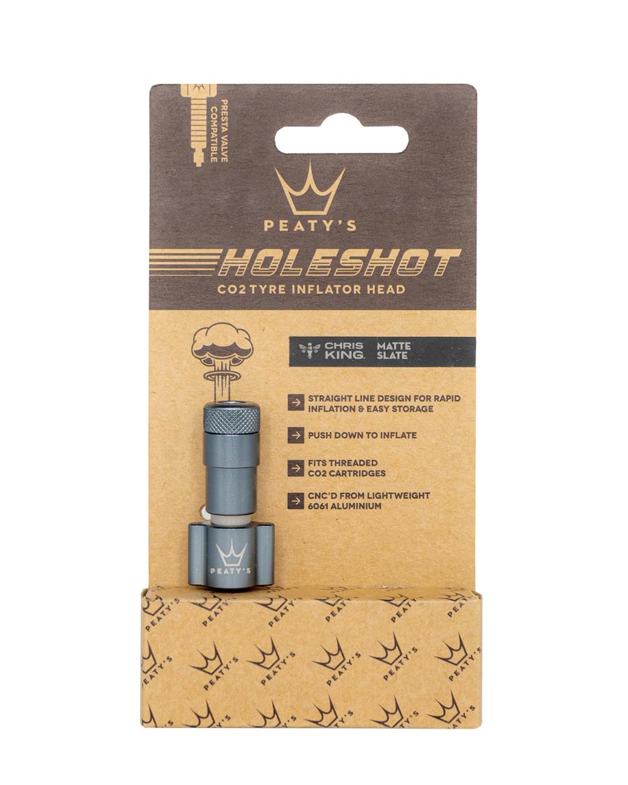 Peaty's Holeshot CO2 Tyre Inflator Head - Slate