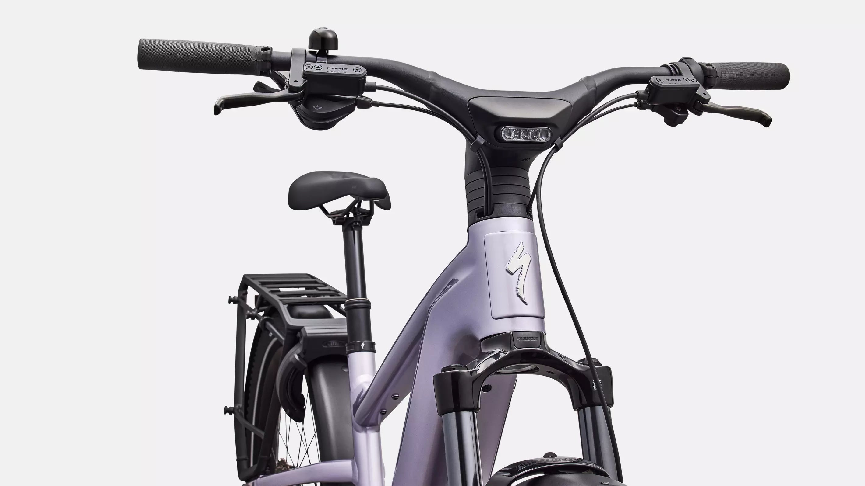 Close-up of a bicycle with a white background