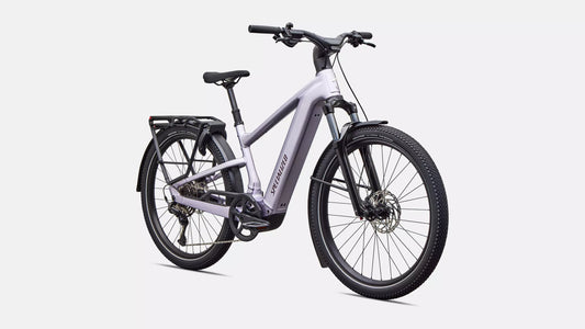 Electric bicycle on a white background