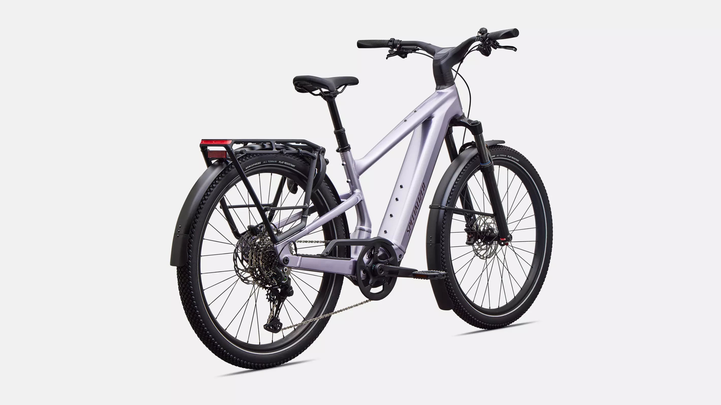 Electric bicycle on a white background