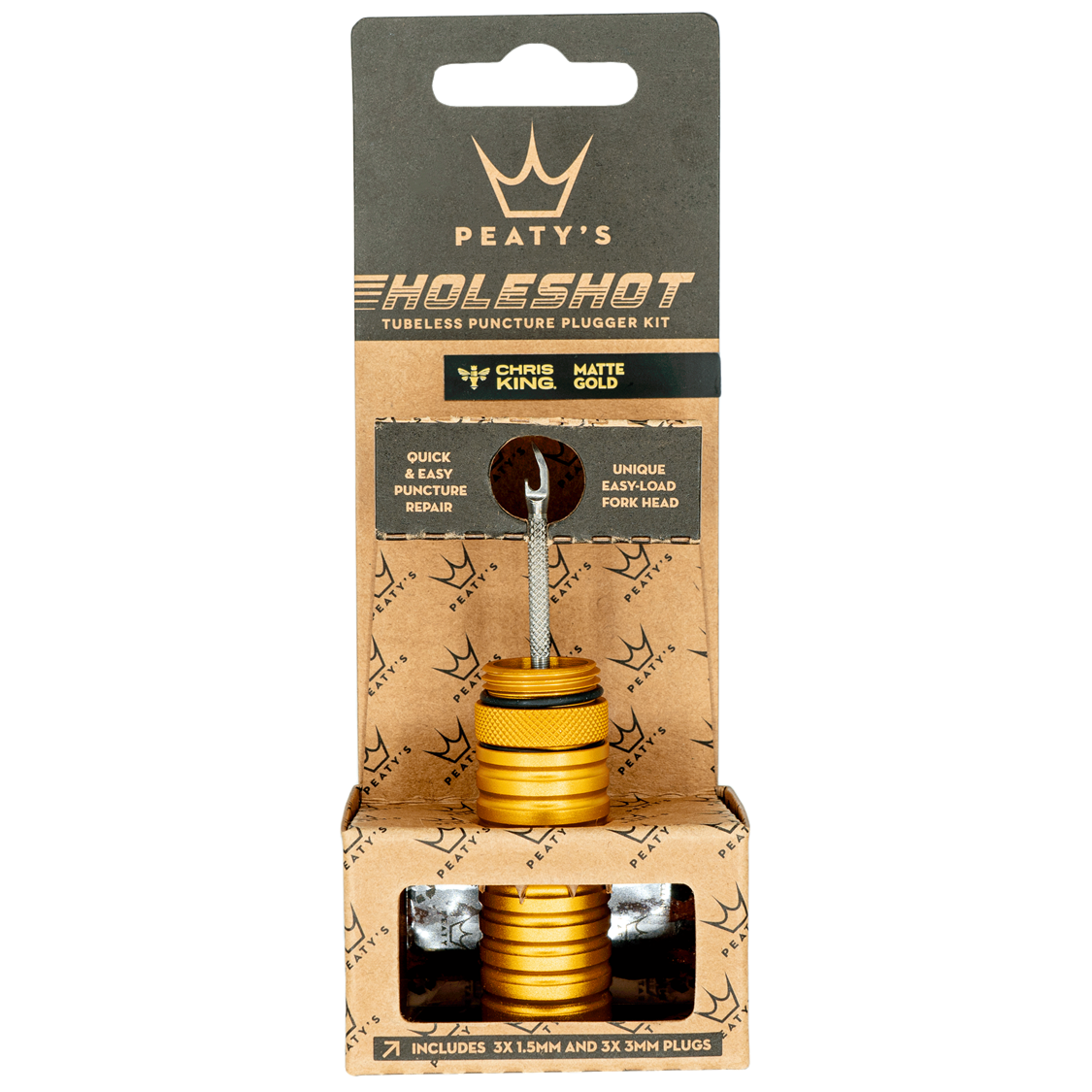 Peaty's Holeshot Tubeless Plugger Kit - Gold