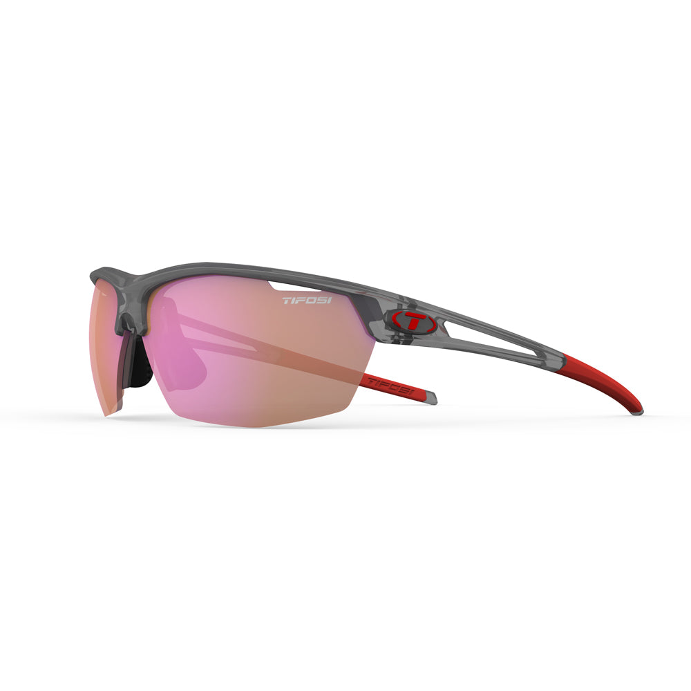 Tifosi Navar Sunglasses Satin Vapor with AC Red Lens
