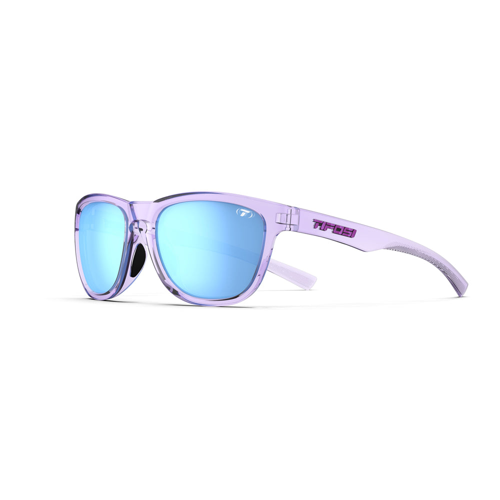 Tifosi Swank S Sunglasses Crystal Purple with Sky Blue Mirror Lens
