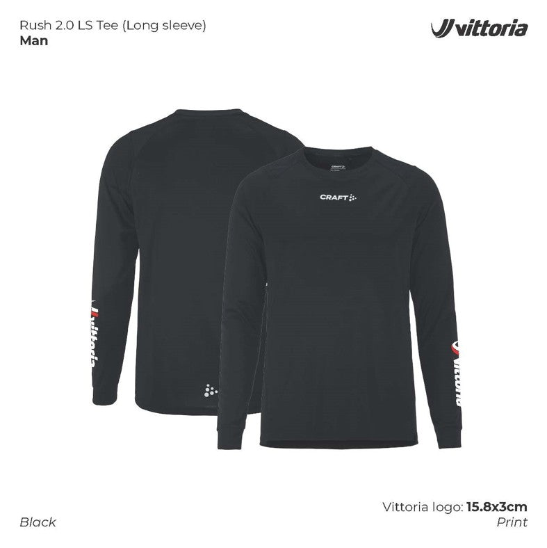 Rush 2.0 LS Tee Mens BLK