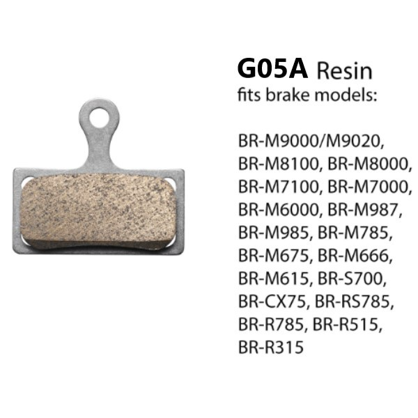 Shimano Disc Brake Pad - Resin GA05A-RX 1 Pair