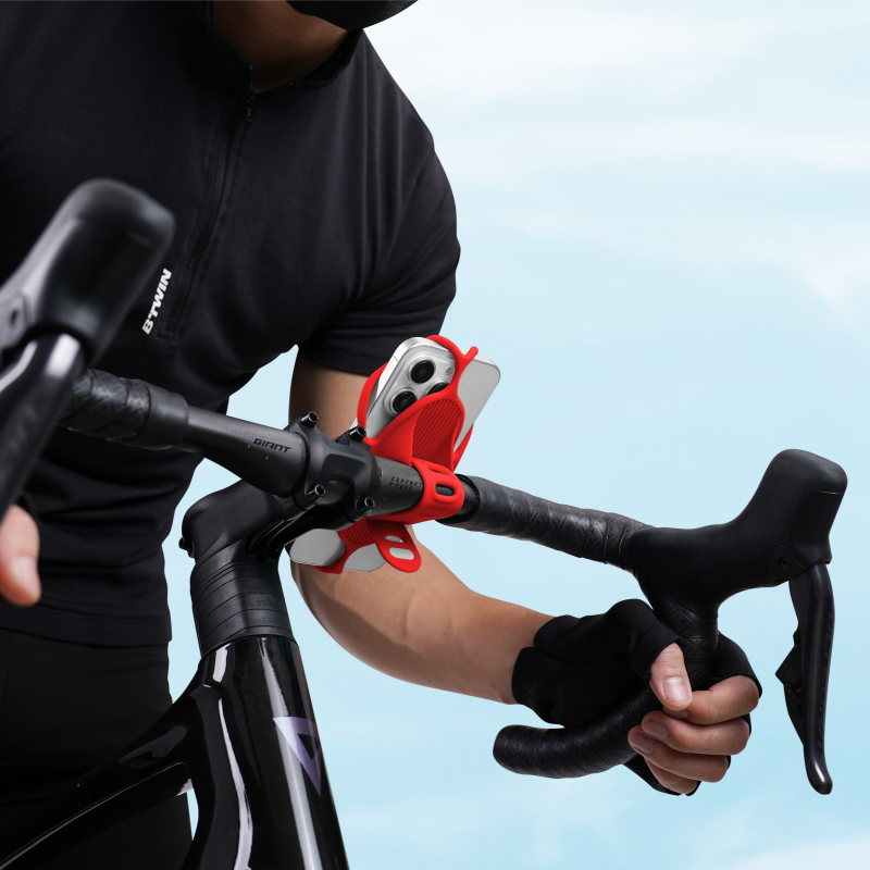 Bone Collection Bike Tie 5 Smartphone Holder Red - 6