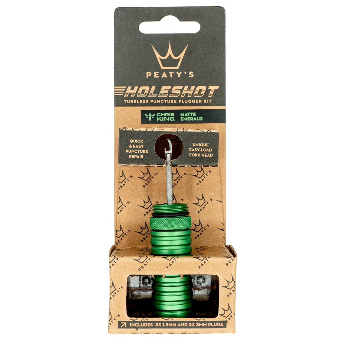 Peaty's Holeshot Tubeless Plugger Kit - Emerald