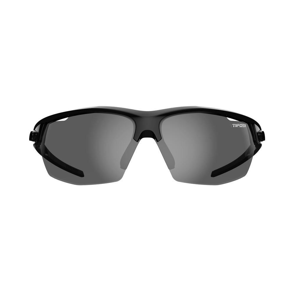 Tifosi Navar Sunglasses Gloss Black with Smoke Lens
