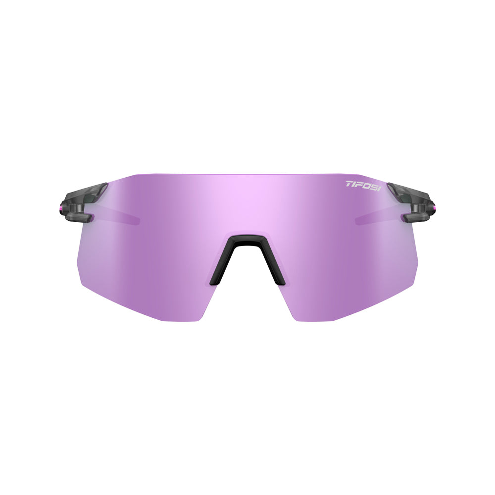 Tifosi Moab XC Sunglasses Satin Vapor with Clarion Deep Purple, AC Red and Clear Lens

