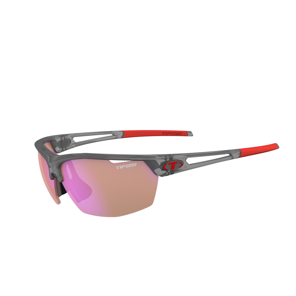 Tifosi Navar Sunglasses Satin Vapor with AC Red Lens
