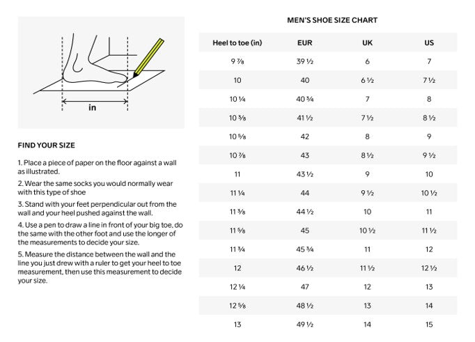 Craft Vittoria Shoe Size Guide mens