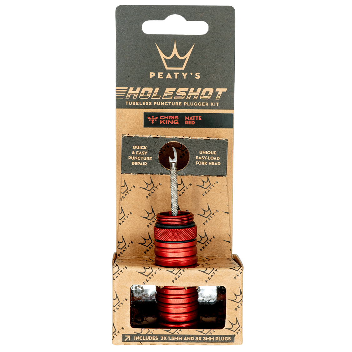 Peaty's Holeshot Tubeless Plugger Kit- Red