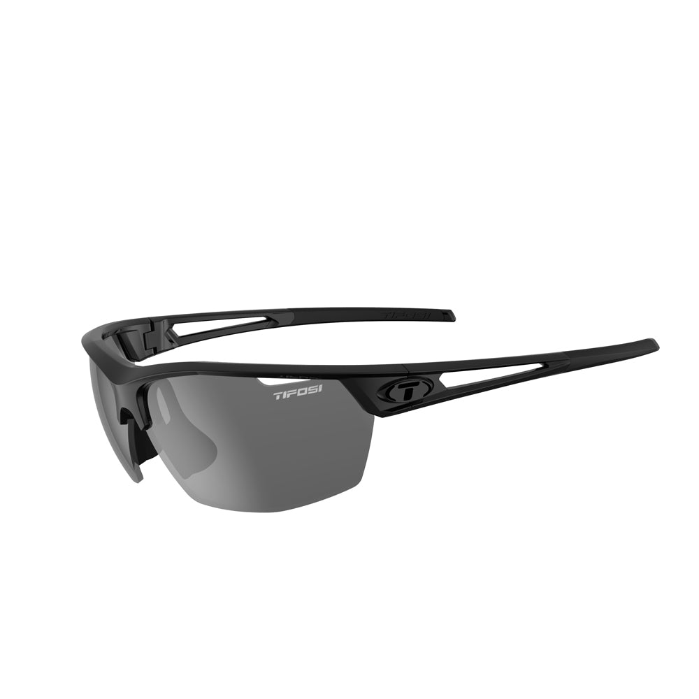 Tifosi Navar Sunglasses Gloss Black with Smoke Lens
