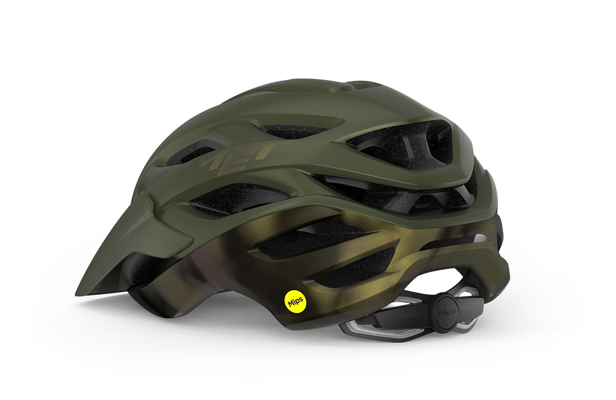 MET Veleno MIPS Helmet Olive Iridescent 3