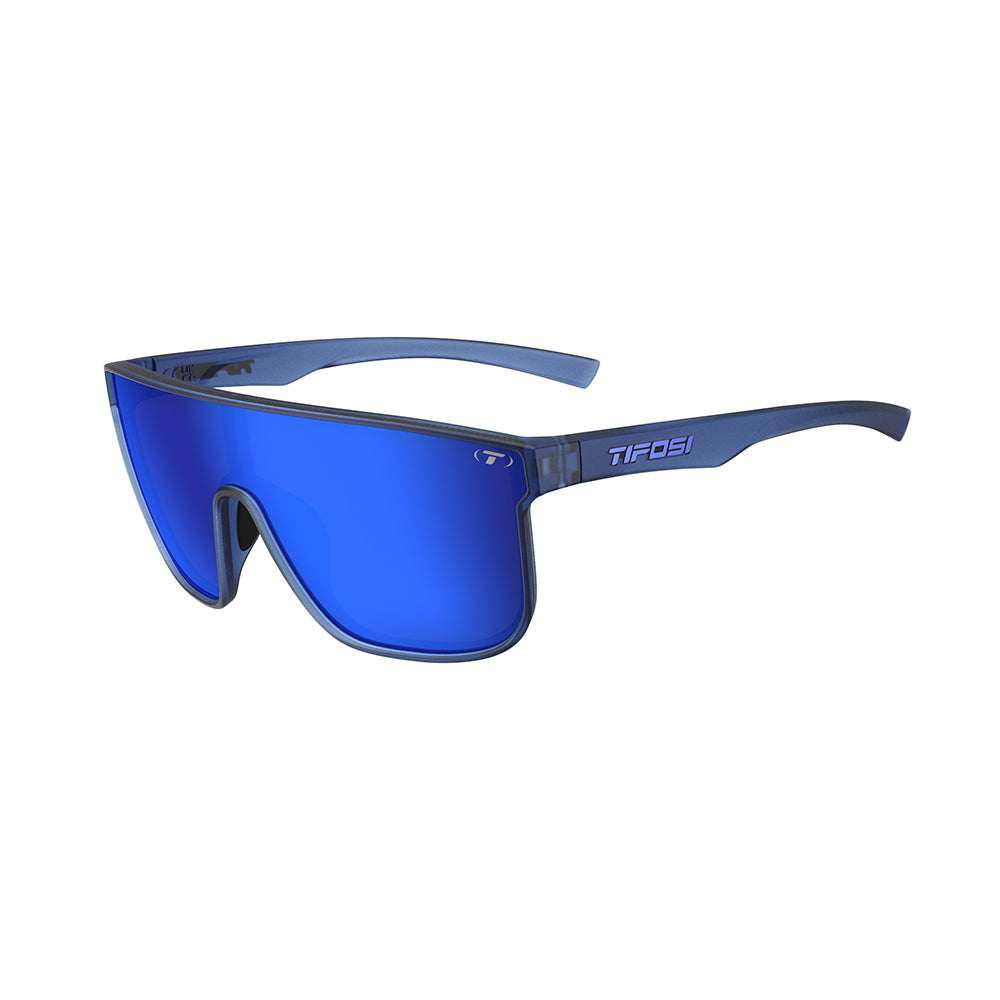 Tifosi Sanctum XL Sunglasses Midnight Vapor with Cobalt Blue Mirror Lens
