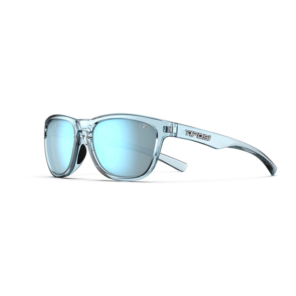 Tifosi Swank S Sunglasses Blue Horizon with Smoke Bright Blue Mirror Lens
