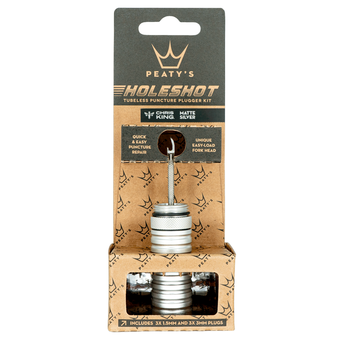 Peaty's Holeshot Tubeless Plugger Kit - Silver