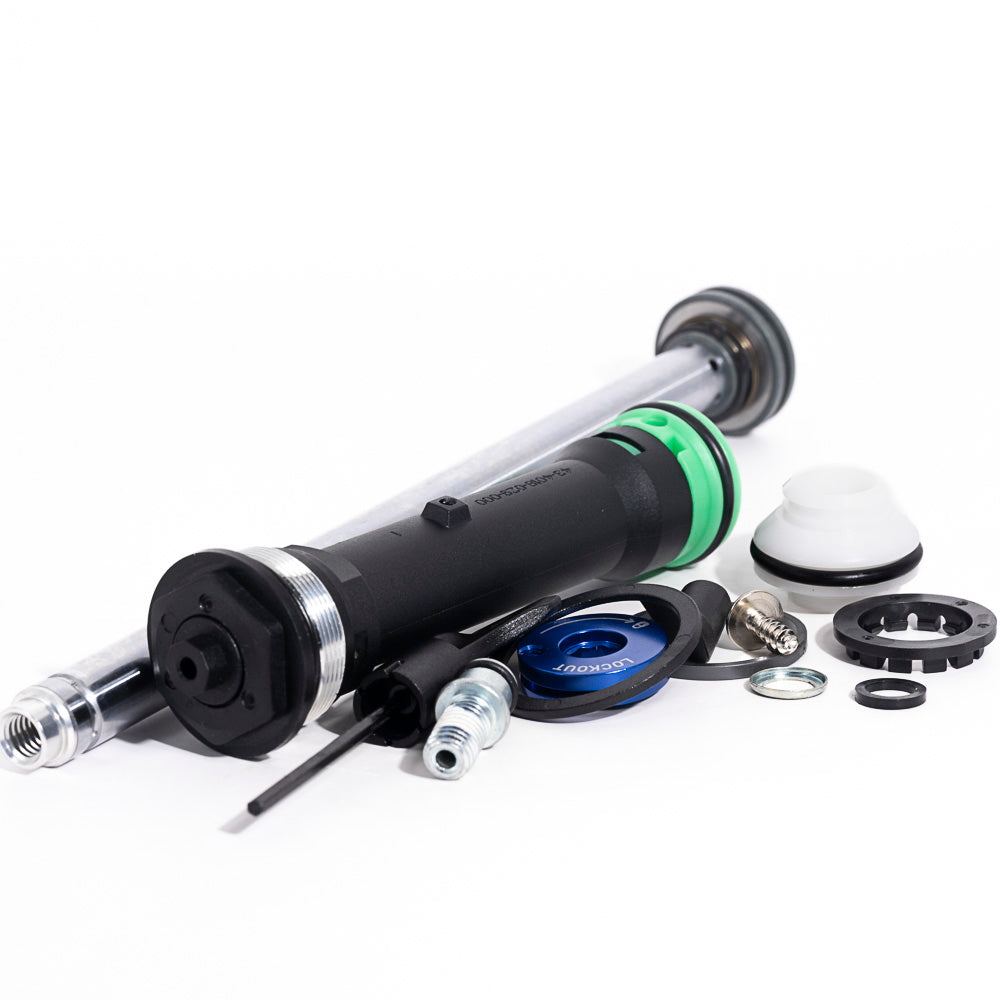 RockShox Fork Damper Assembly - Remote 17mm (PopLoc, Pre-2013 PushLoc) 27.5", 80mm - 100mm (Includes Right Side Internals) - XC30 A1 - A3/30 SIlver A1