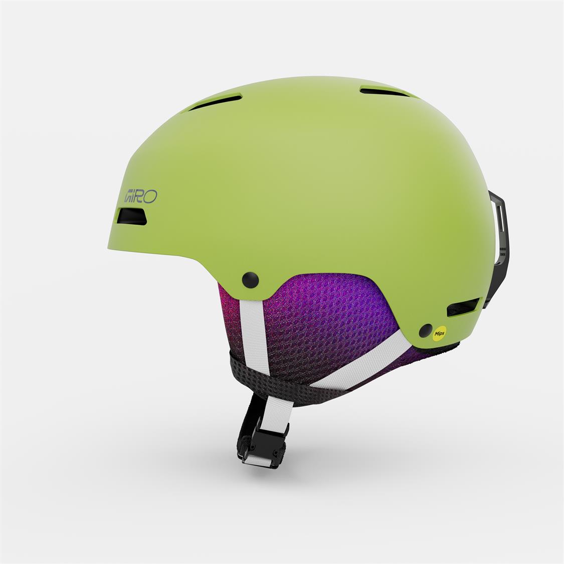 Giro crue mips matte flo green right