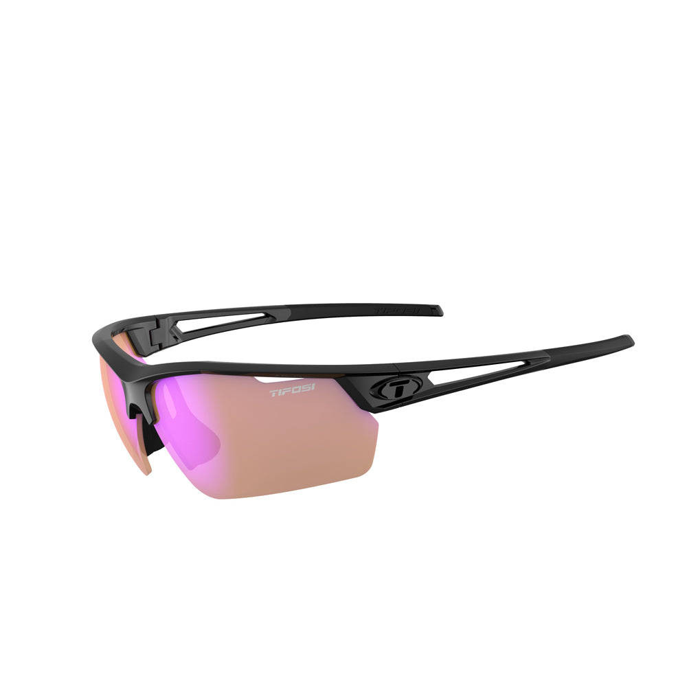 Tifosi Navar FC Sunglasses Gloss Black with AC Red Lens
