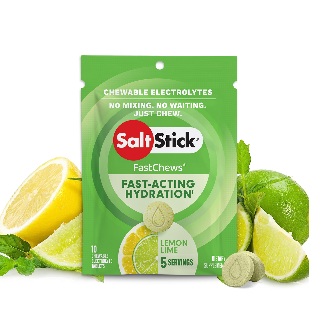 Saltstick FastChews - 1 Box with 12 packs of 10 Chews