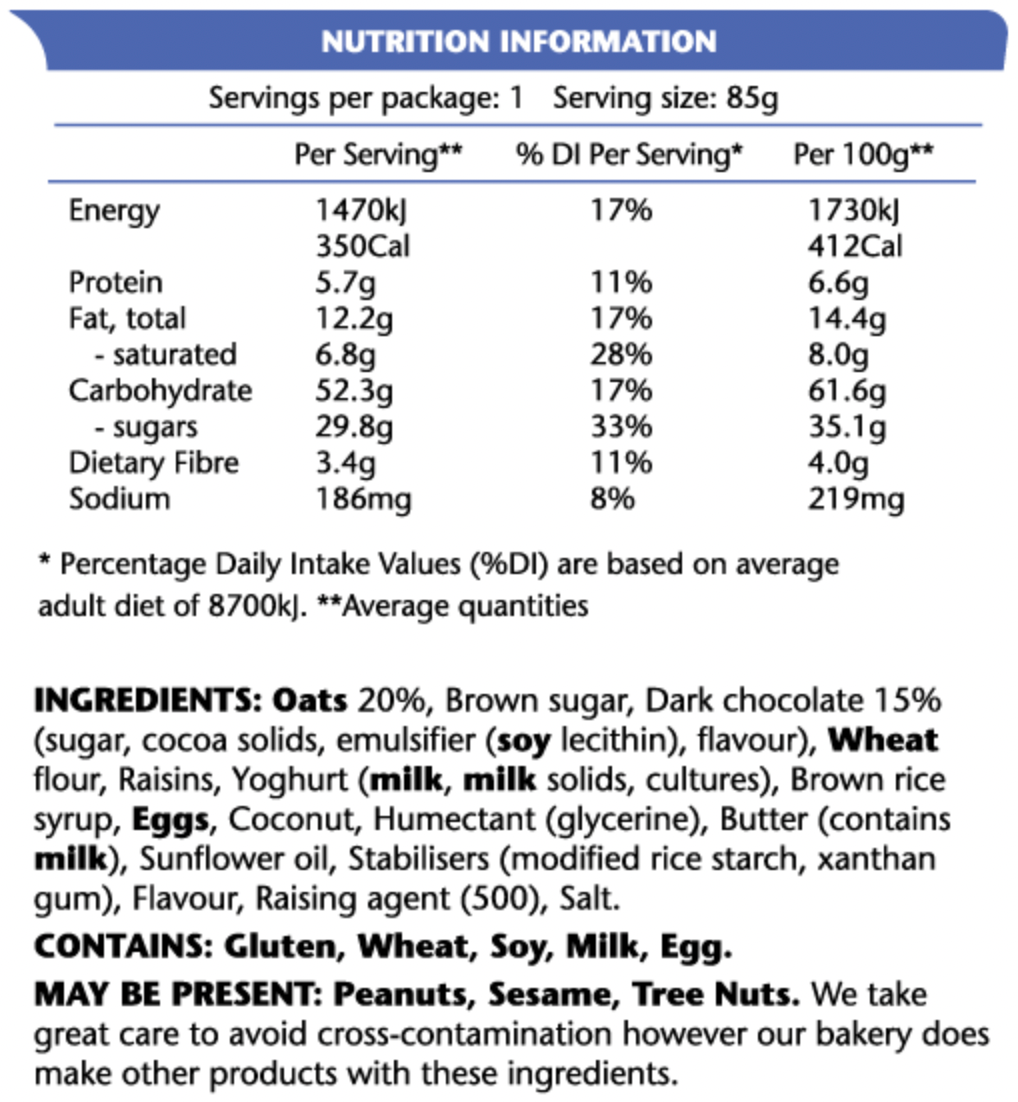 Em's Power Cookie Sport Cookie per Box (8)